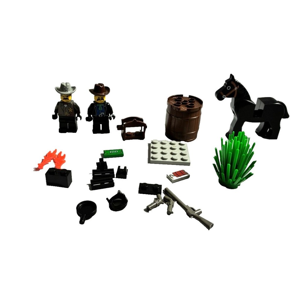 LEGO 6712 Sheriff's Showdown Wild West Cowboys Western 100% Complete 1996 Manual